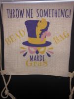 Custom bead bag for Mardi Gras parades