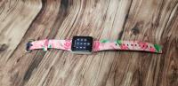 This is the small Apple Watch band. Made for my oldest daughter. She is in love with it. Colors