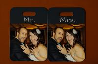 Mr and Mrs luggage tags