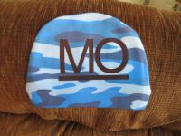 Beanie Hats sublimated with customer's farm brand