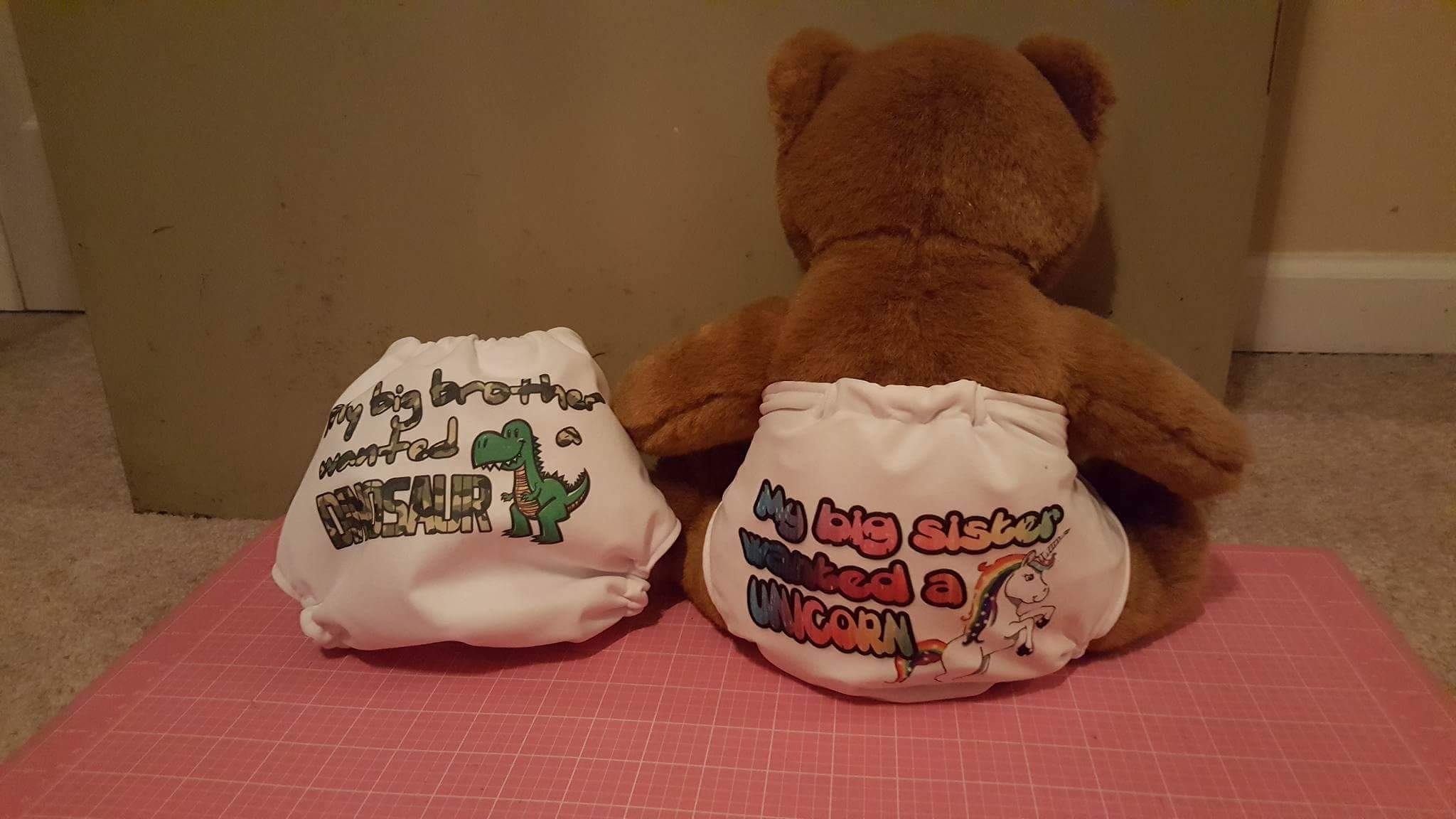 Custom printed cloth diapers, I can't wait to see what we can do with full bleed printing now t