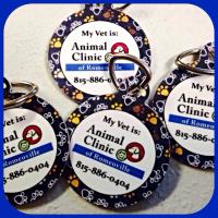 Created for a pet expo, these tags provide valuable info for owners and possible rescuers of lo