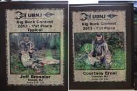 UBNJ Big Buck Winner Plaques(the green tint is the reflection of my shirt off the plaque)