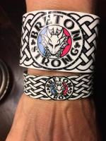 My husband created the Breton Strong emblem.  I added the celtic pattern and created the bracel