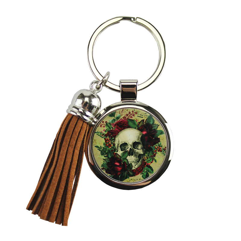 Sublimation Blank Aluminum Keychain with Tassels