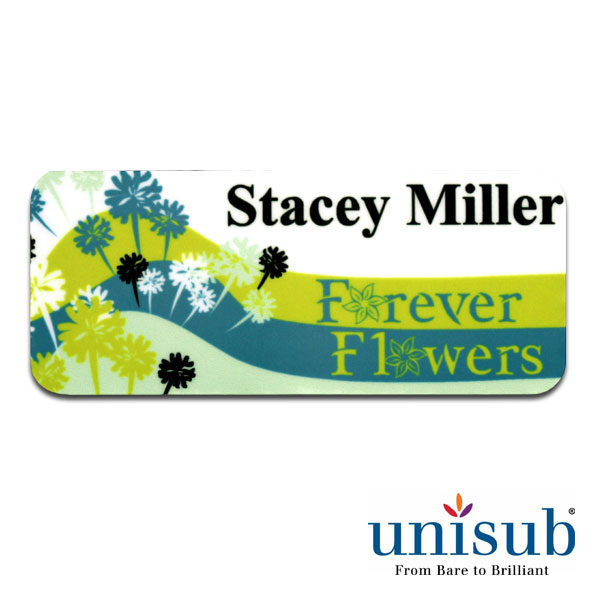 Sublimation Blank FRP Name Tags or Name Badges by Unisub<sup>®</sup>