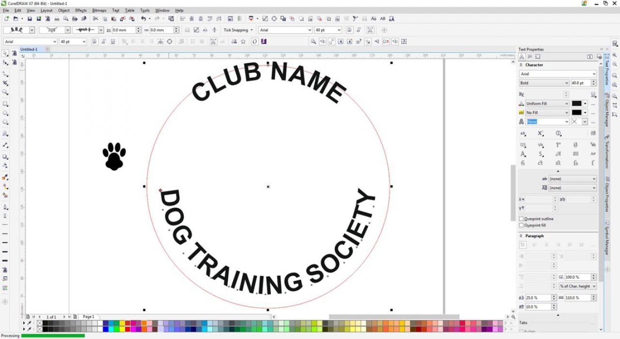 Dye Sublimation Tips: Curving Text in CorelDraw