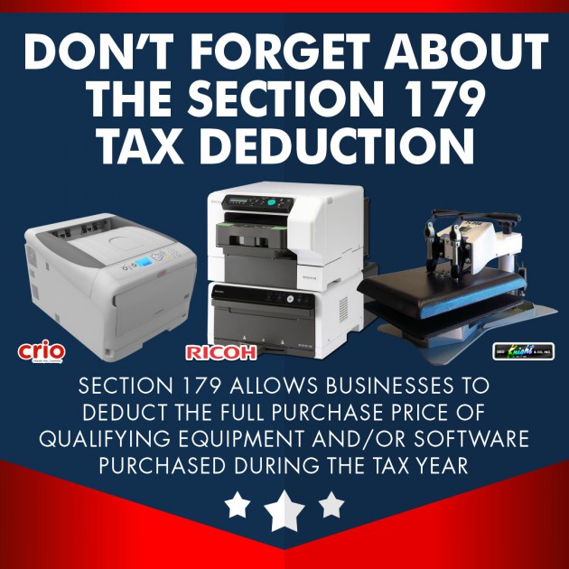 How to Grow Your Sublimation Business: IRS Section 179