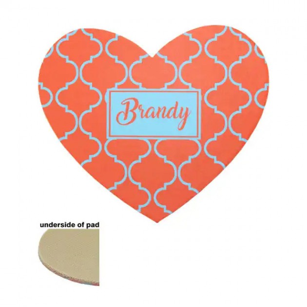 Personalized Love at Your Fingertips with the DyeTrans Heart-Shaped Mousepad