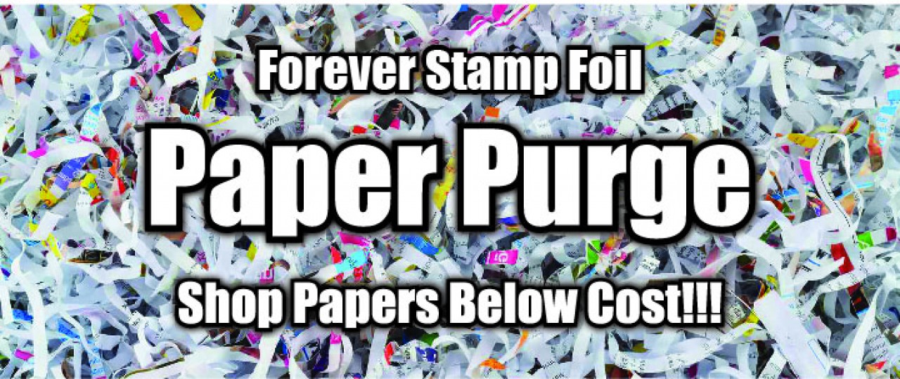 Paper Purge: Forever Stamp Foil