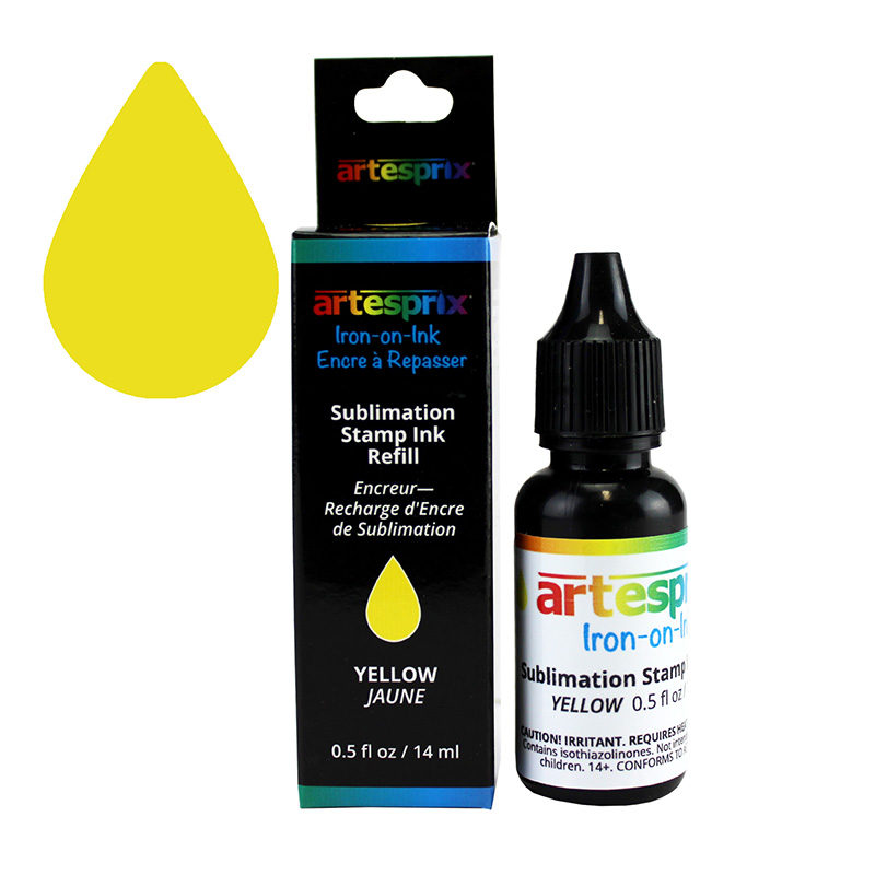 Artesprix® Sublimation Ink Stamp Pad Refill - Yellow - 0.5oz