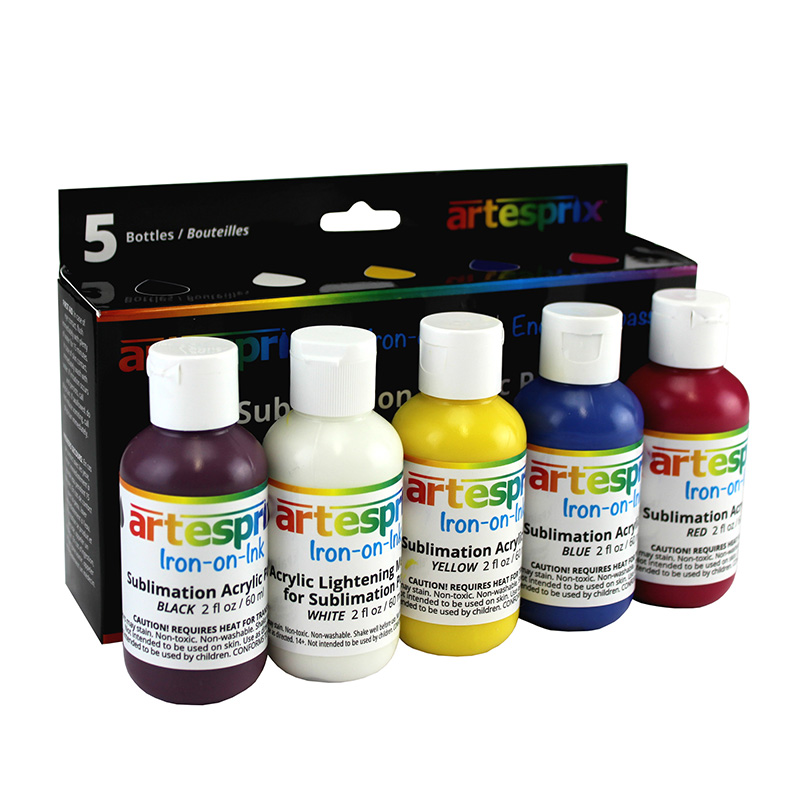 Artesprix® Sublimation Acrylic Paint Set - 5 Colors - 2oz