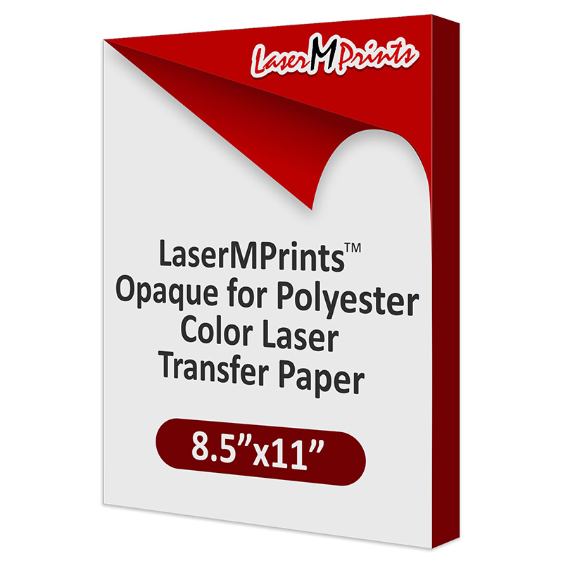 LaserMprints Opaque for Polyester Color Laser Transfer Paper, 8.5