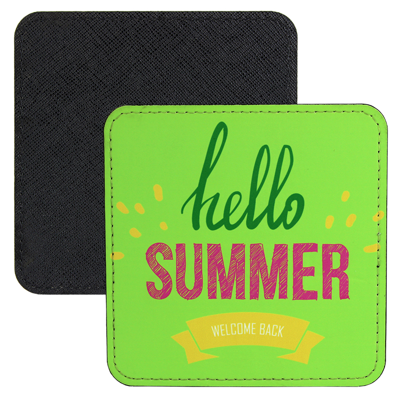 Sublimation Blank PolyLeather Coaster - Square