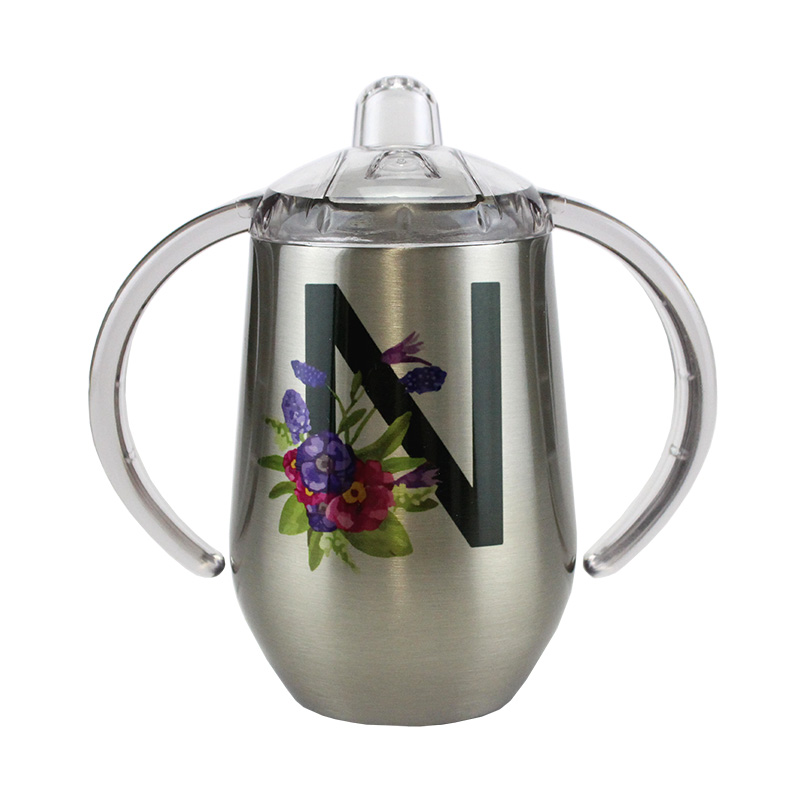 Sublimation Sippy Cup - 10oz - Silver
