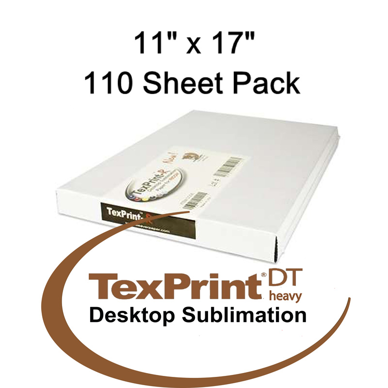TexPrint® DT Heavy Sublimation Paper - 110 Sheets - 11