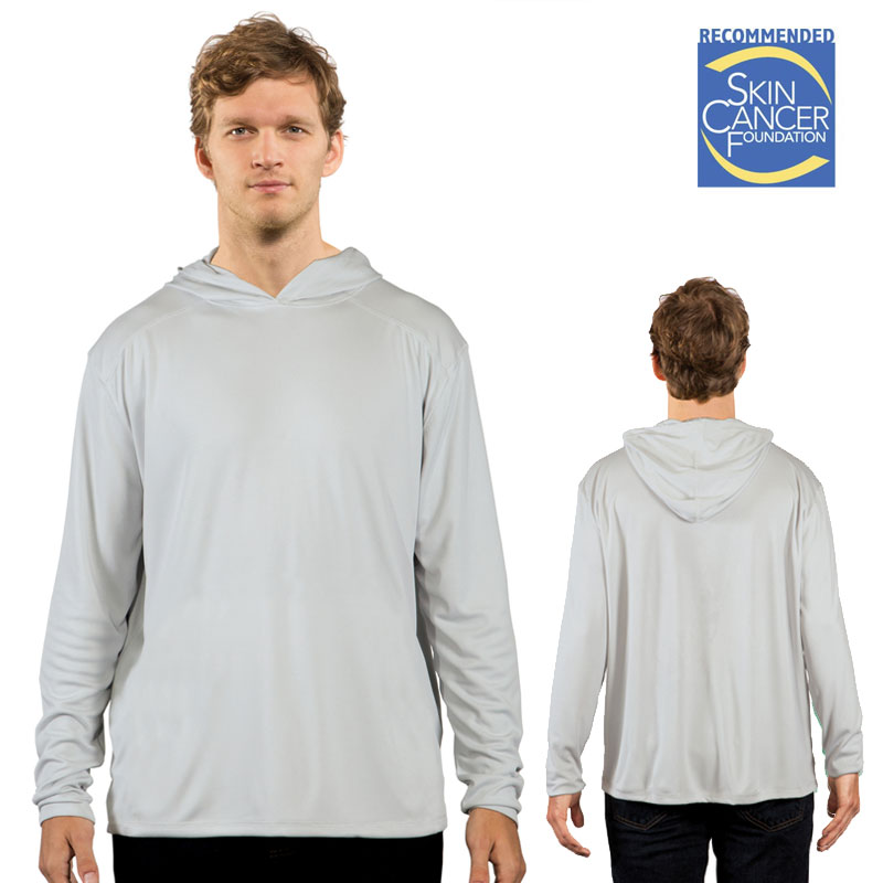 Solar Shirt Hoodie - No Pocket -Adult - Pearl Gray