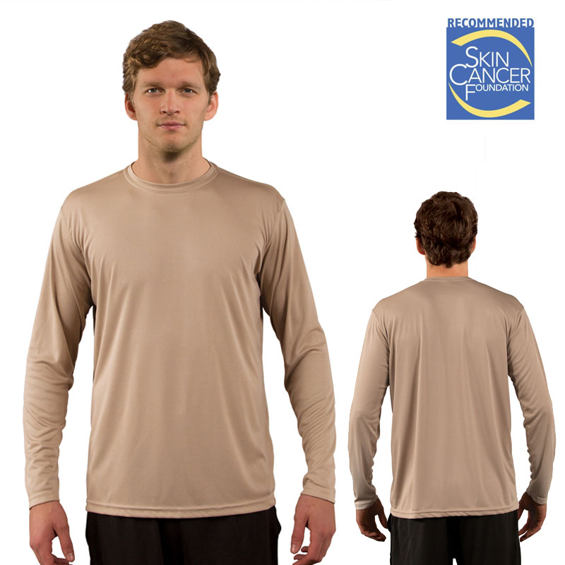 Sublimation Solar Long Sleeve T Shirt - Adult -Tan