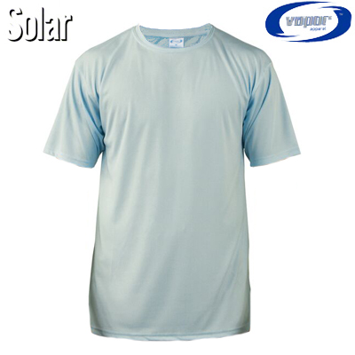 Sublimation Ready Arctic Blue Vapor® Solar™ Short Sleeve Tee
