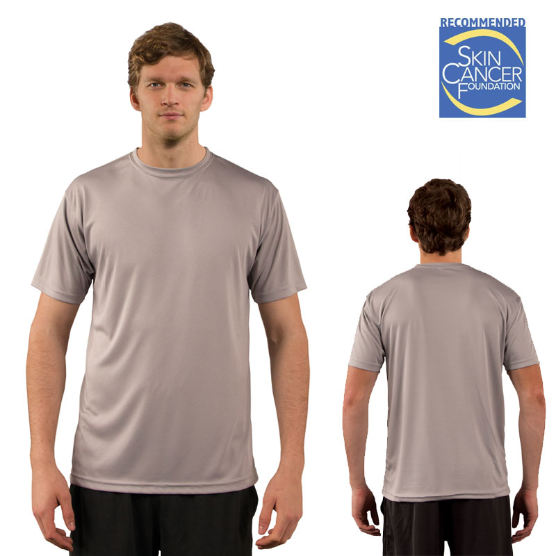 Sublimation Ready Vapor Athletic Gray Short Sleeve Solar Tee - Adult