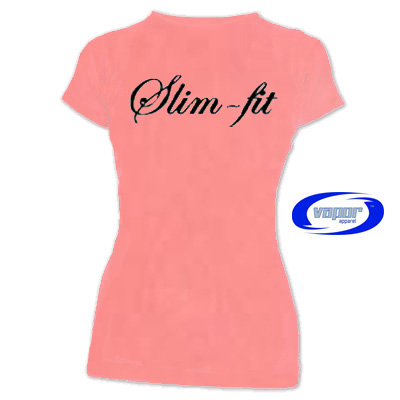 Vapor Ladies SlimFit Short Sleeve Sublimation Tee -Pretty Pink