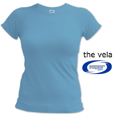 Vapor Vela Loose Fit Sublimation Compression Shirt - Hydro Blue