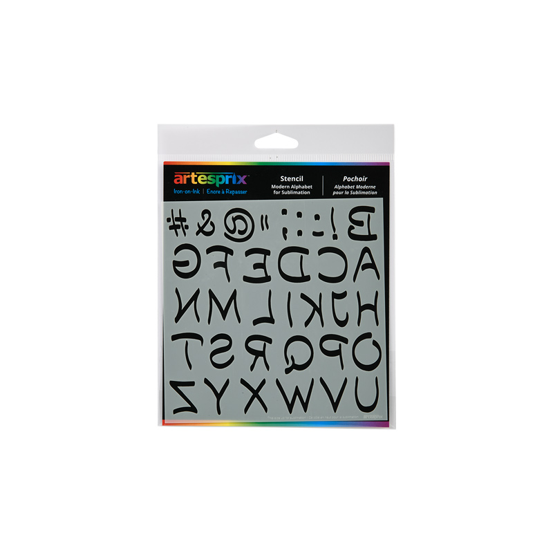 Artesprix® Stencil Sheet - Modern Alphabet - 6