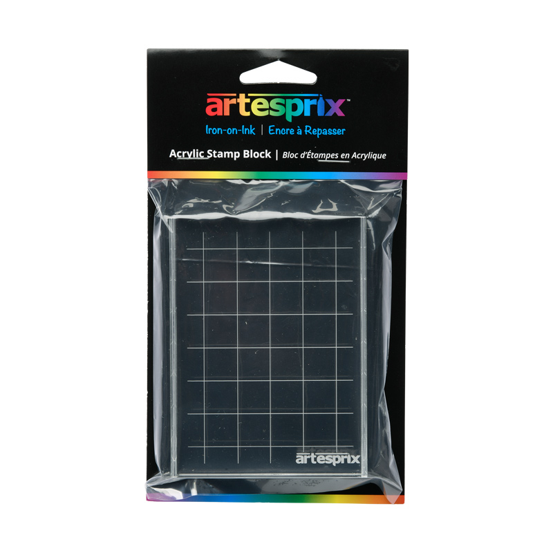 Artesprix® Stamp Block for Sublimation - Clear Acrylic - 3 x 3.875
