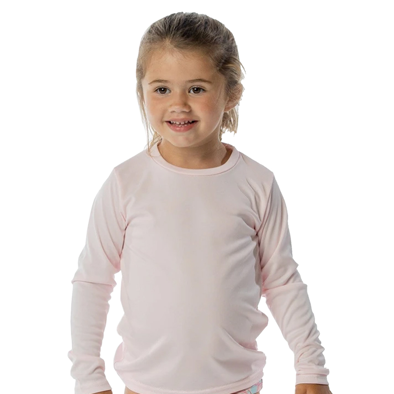 Sublimation Ready Vapor Toddler Long Sleeve Solar T-Shirt - Pink Blossom