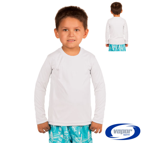 Sublimation Ready Toddler Long Sleeved Solar Tee - White