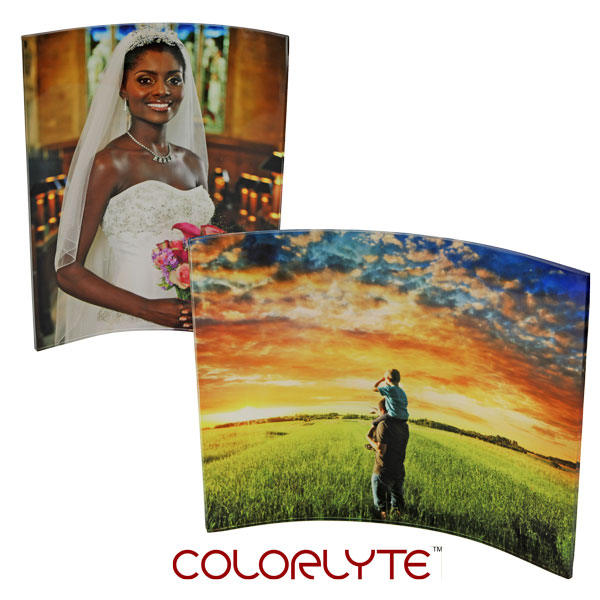 ColorLyte Sublimation Blank Curved Acrylic Photo Panel - 8