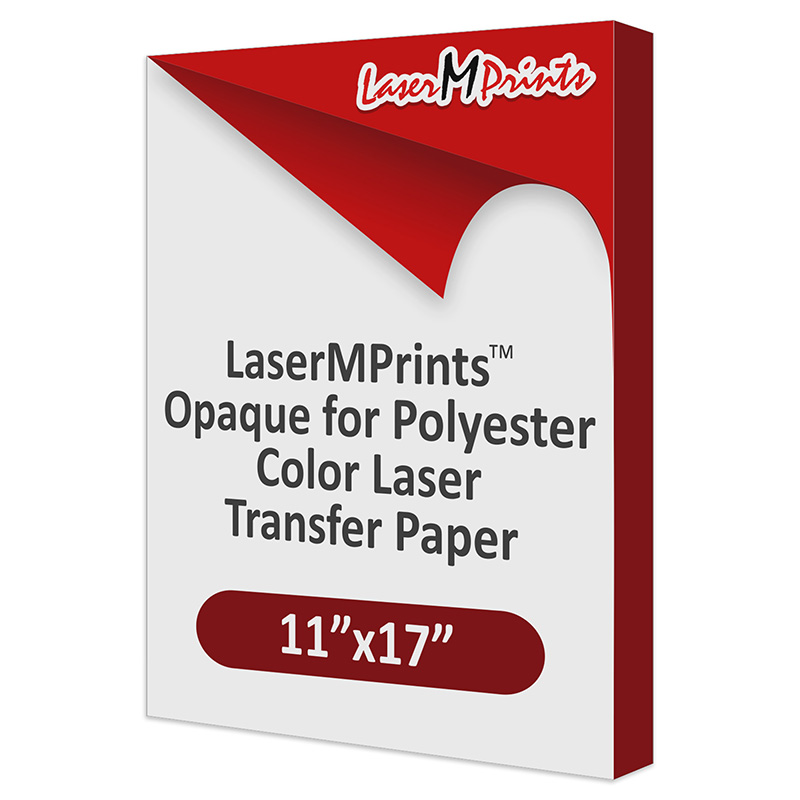 LaserMprints Opaque for Polyester Color Laser Transfer Paper, 11 x 17 (50 sheet pack)