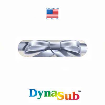 DynaSub Sublimation Blank Aluminum Hair Barrrette - .75" x 3" - Oblong - Satin Silver