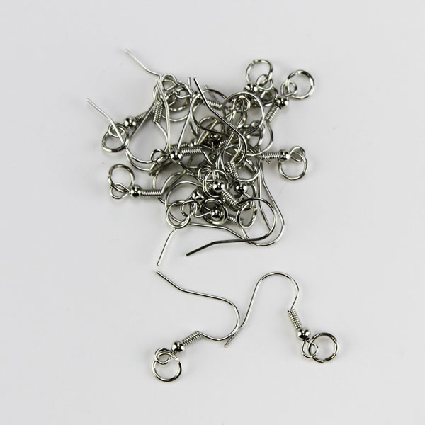 Earring Hook - Silver Plated - (10 Pair Pack)