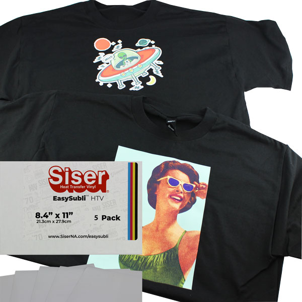 Siser® EasySubli® Heat Transfer Vinyl - 8.4" x 11" (5 Sheet Pack)