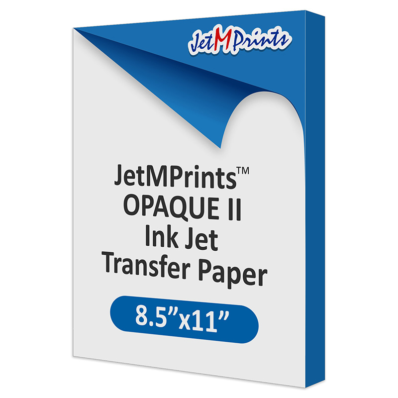 JetMprints OPAQUE Version 2.0 InkJet Transfer Paper, 8.5