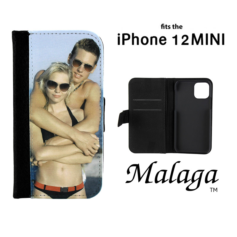 iPhone® 12 Mini Malaga Notebook Sublimation Blank Case - Black