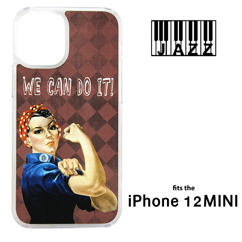  iPhone® 12 Mini Jazz™ Sublimation Blank Plastic Case - Clear w/ Aluminum Insert
