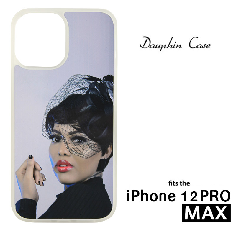 iPhone® 12 Pro Max Dauphin™ Sublimation Blank Rubber Case - Clear w/ Aluminum Insert