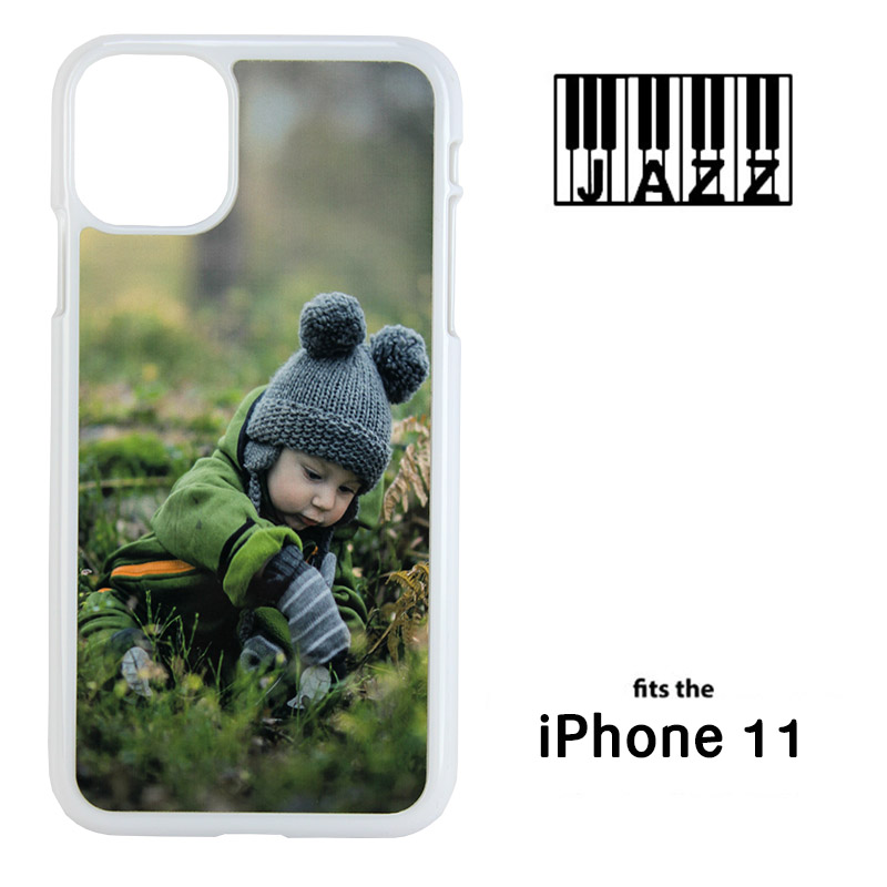  iPhone® 11 Jazz™ Sublimation Blank Plastic Case - White w/ Aluminum Insert