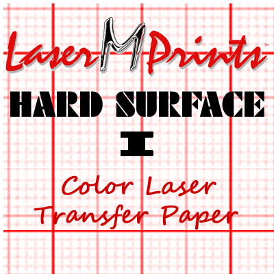 LaserMPrints Hard Surface I Transfer Paper - 8.5 x 11 - 100 Sheet Pack