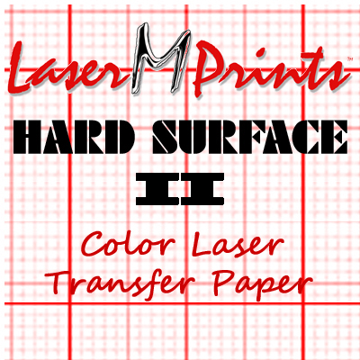 LaserMPrints Hard Surface II Transfer Paper - 8.5 x 11 - 100 Sheet Pack