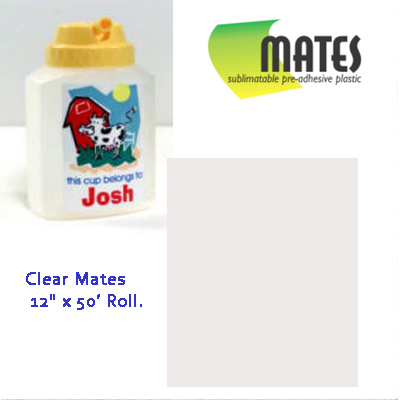 MATES Sublimation Blank Adhesive Plastic - 12