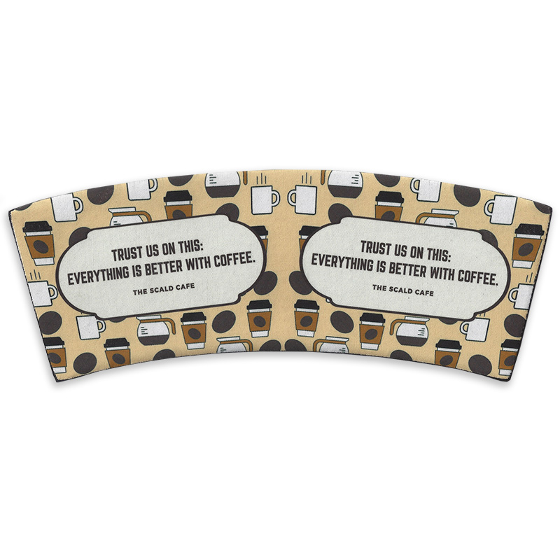 Sublimation Blank Neoprene  Coffee Cup Sleeve - UNSEWN