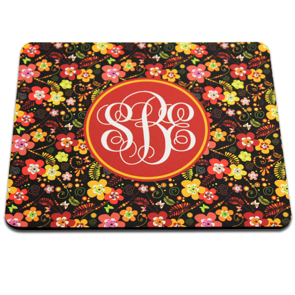 DyeTrans Sublimation Blank Mouse Pad - 7.75" x 9.25" - Rectangle - Black-Backed