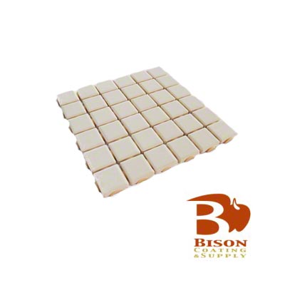 Bison Sublimation Blank 1" x 1" Ceramic Tiles - 6" Sheet - 36 Tiles - Matte