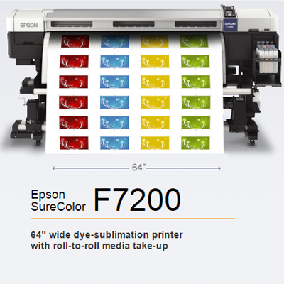 Sublimation Printer Epson® SureColor F7200, 64" with SoftRIP®