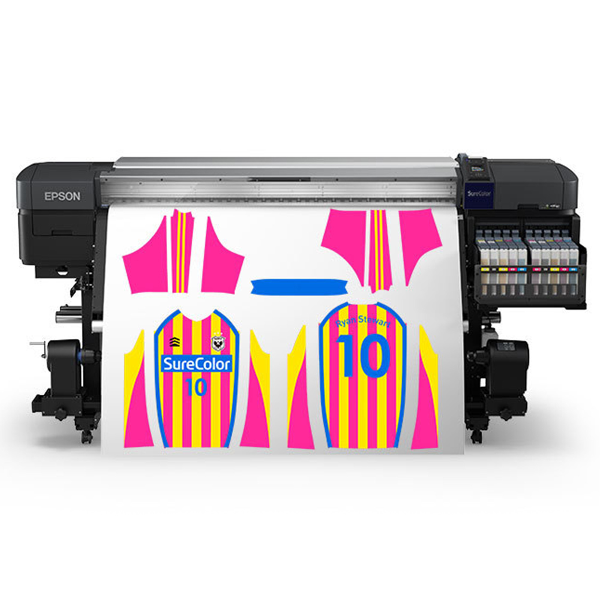 Epson® SureColor F9470 64&#8243; Production Edition Sublimation Printer - High Visibility - w/ Stand