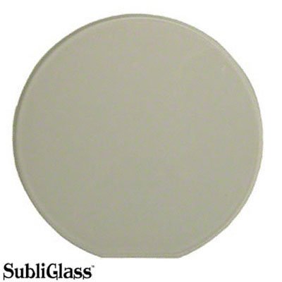 SubliGlass™ Full Coverage Round Sublimation Glass Plaque