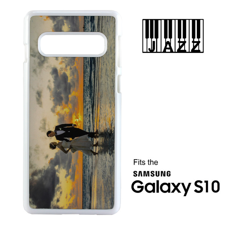 Samsung® S10 Jazz™ Sublimation Plastic Case - White w/ White Aluminum Insert